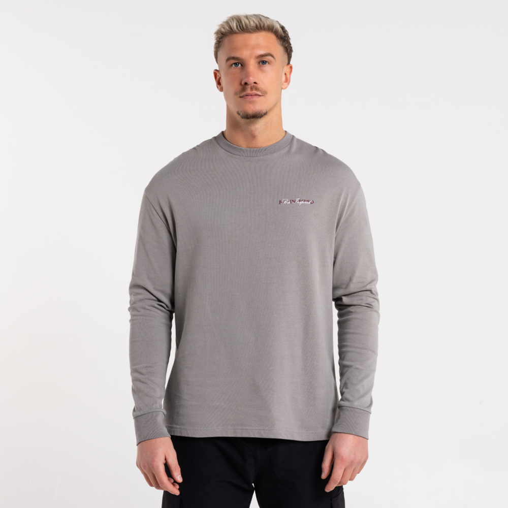 Stach T-shirt met lange mouwen - Grijs