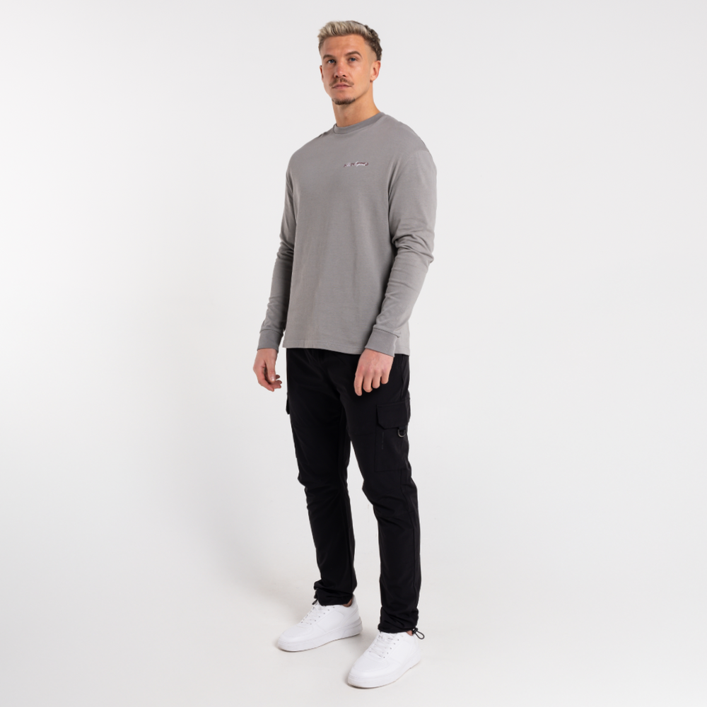 Stach T-shirt met lange mouwen - Grijs