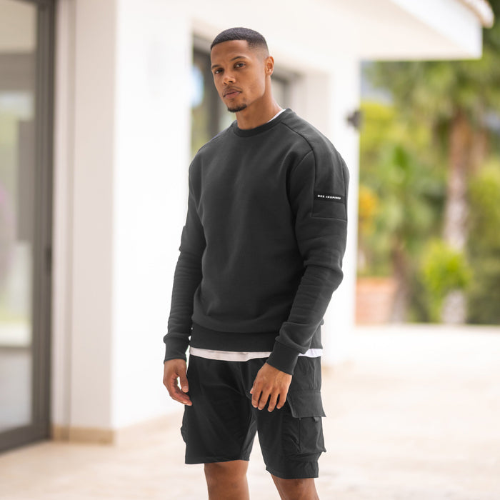 Hartley Crew Sweater - Charcoal