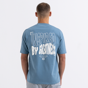 Aguirre T-Shirt - Dusky Blue/White