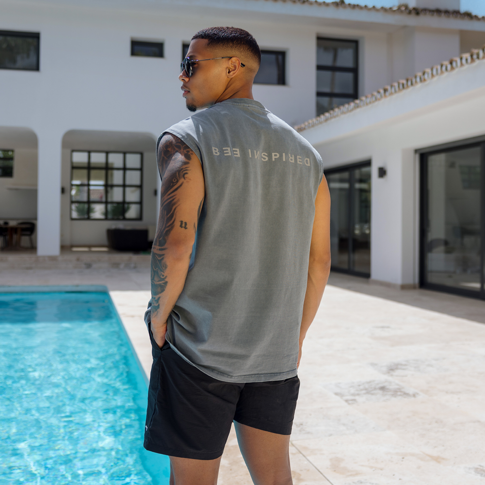 Mechele Sleeveless T-Shirt - Charcoal