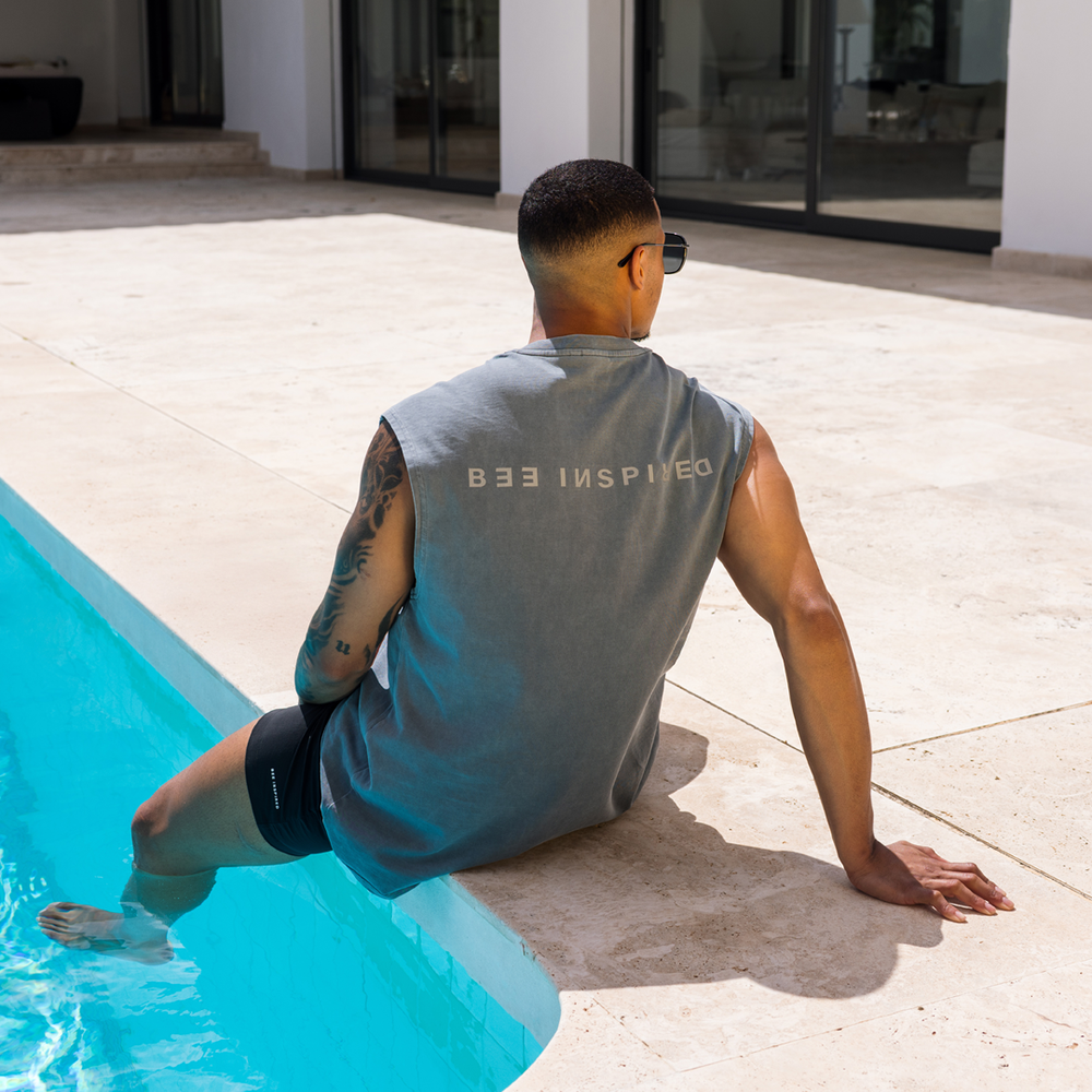 Mechele Sleeveless T-Shirt - Charcoal