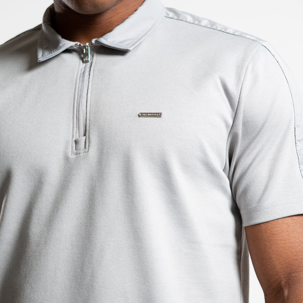 Clyne Polo Shirt - Light Grey