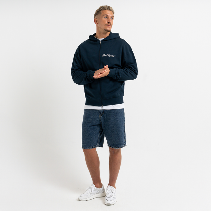 Endo Zip Hoodie - Mørk Navy