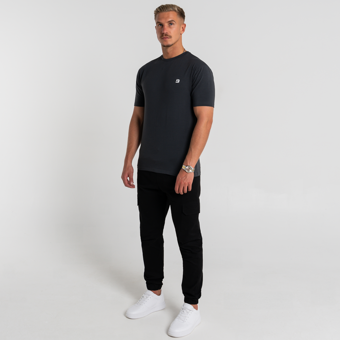 Signatur-T-shirt - koksgrå
