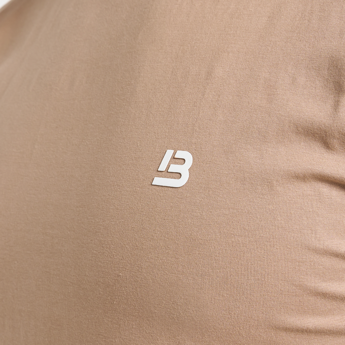 Signatur-T-shirt - varm taupe
