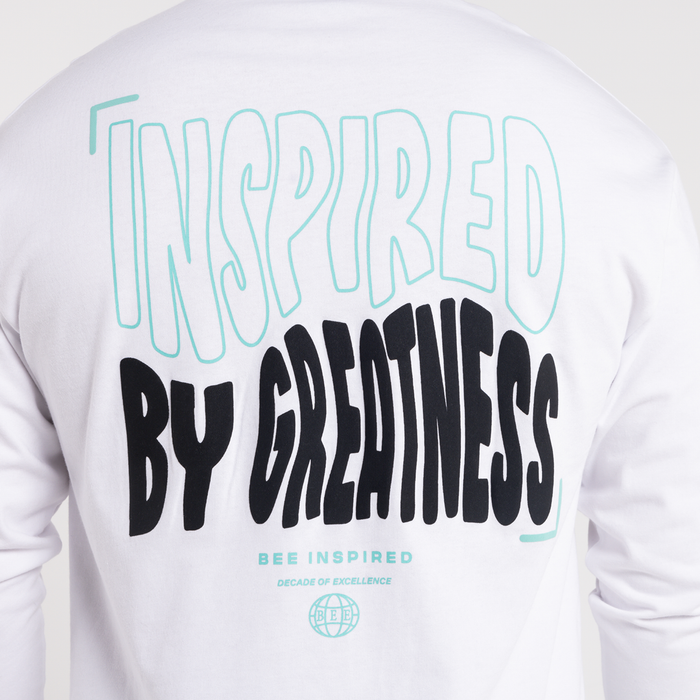Aguirre Langærmet T-shirt - Hvid/Aqua