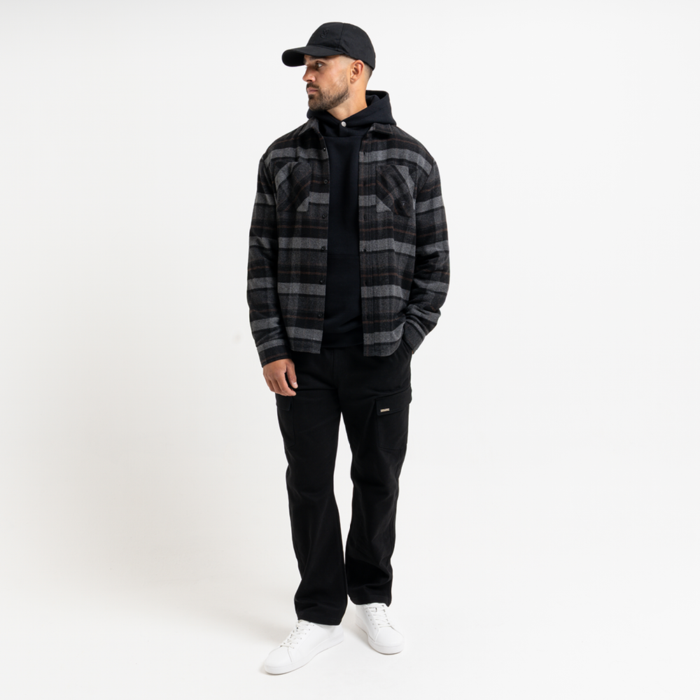 Fernandez skjorte - sort ternet