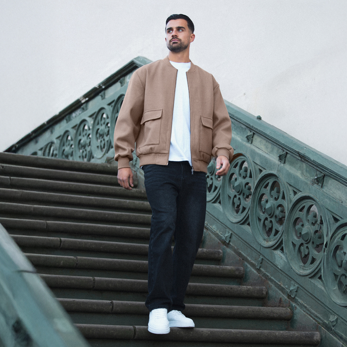 Sibbick bomberjakke - Taupe