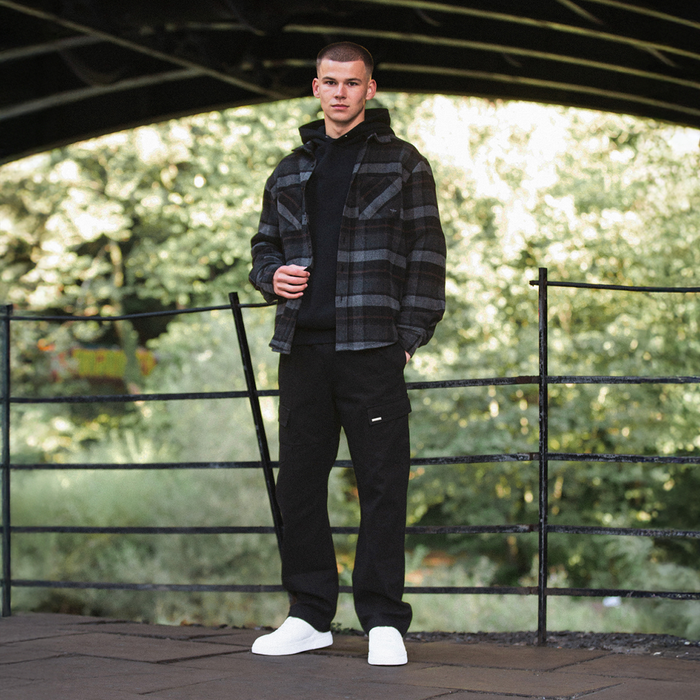 Fernandez skjorte - sort ternet