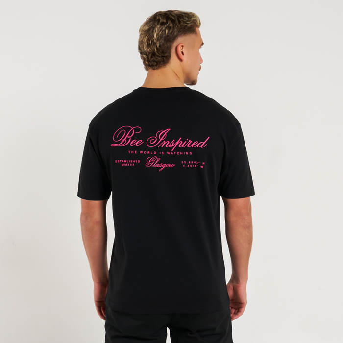 Olise T-shirt - Sort/rosa