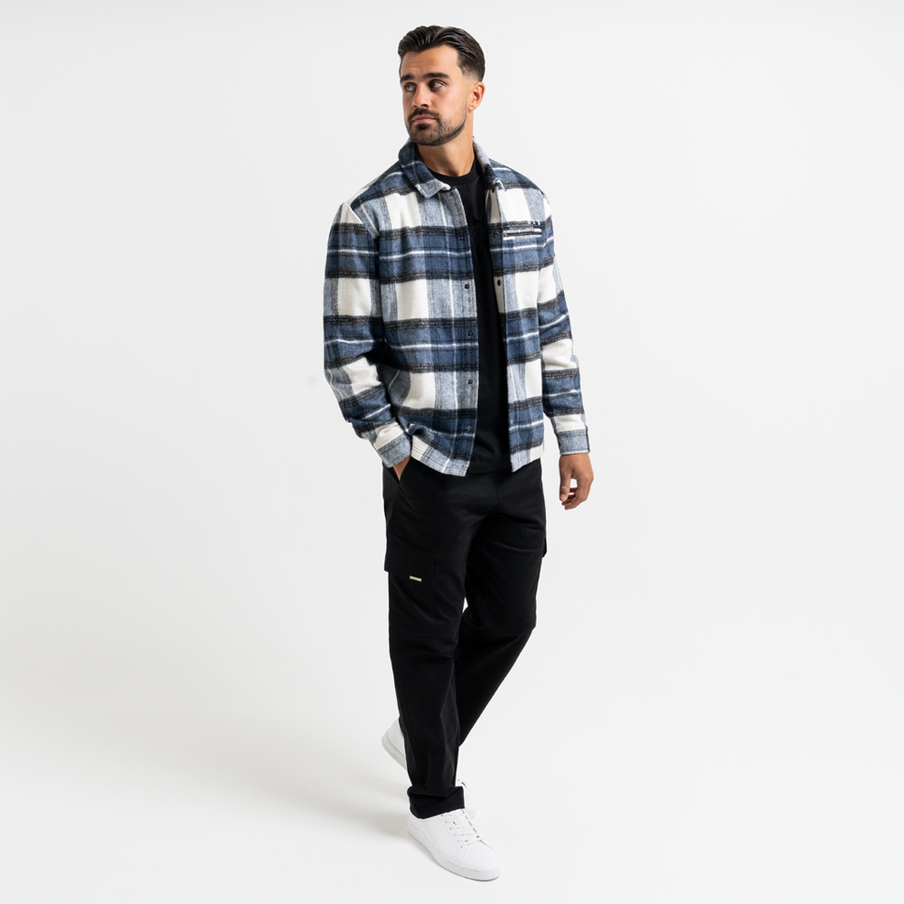 Porteous overshirt - blå tern