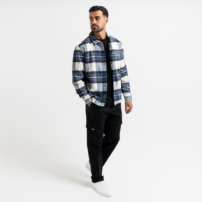 Porteous overshirt - blå tern