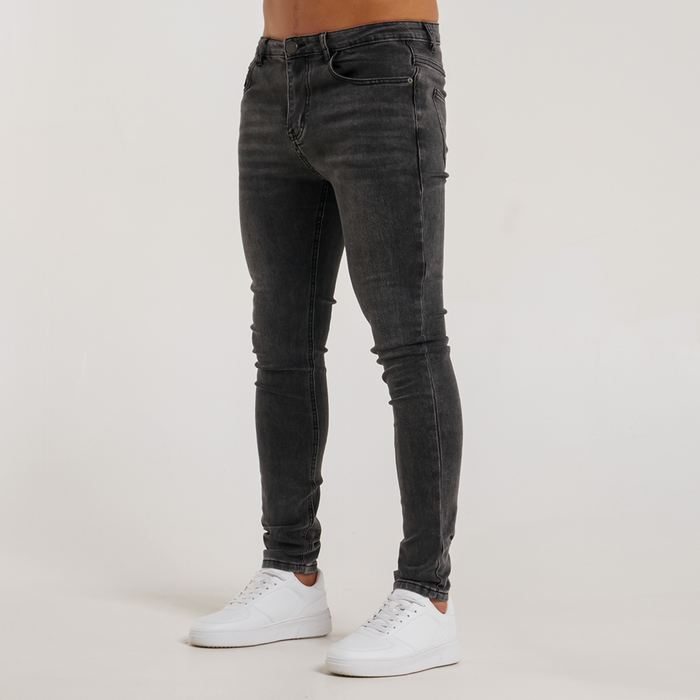 Serrano Slim Fit Jeans - vasket sort