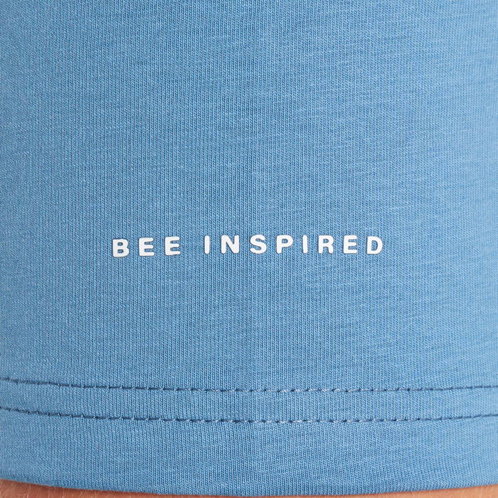 Signatur-T-shirt - Pudderblå