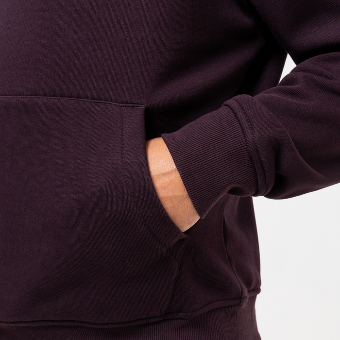 Team hættetrøje - blomme