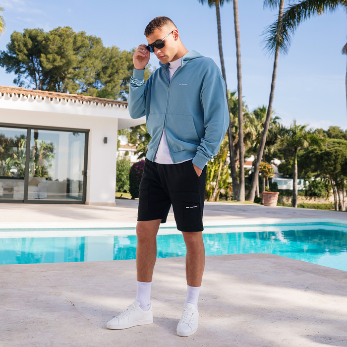 Diallo Zip Hoodie - Dunkelblau