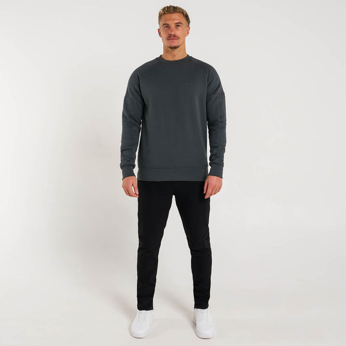 Alonso Crew Pullover - Holzkohle