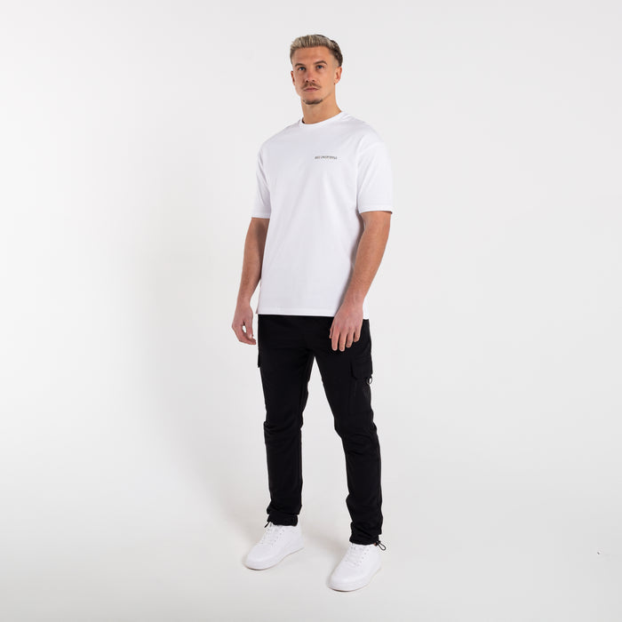 Camiseta Stach - Blanco/Caqui
