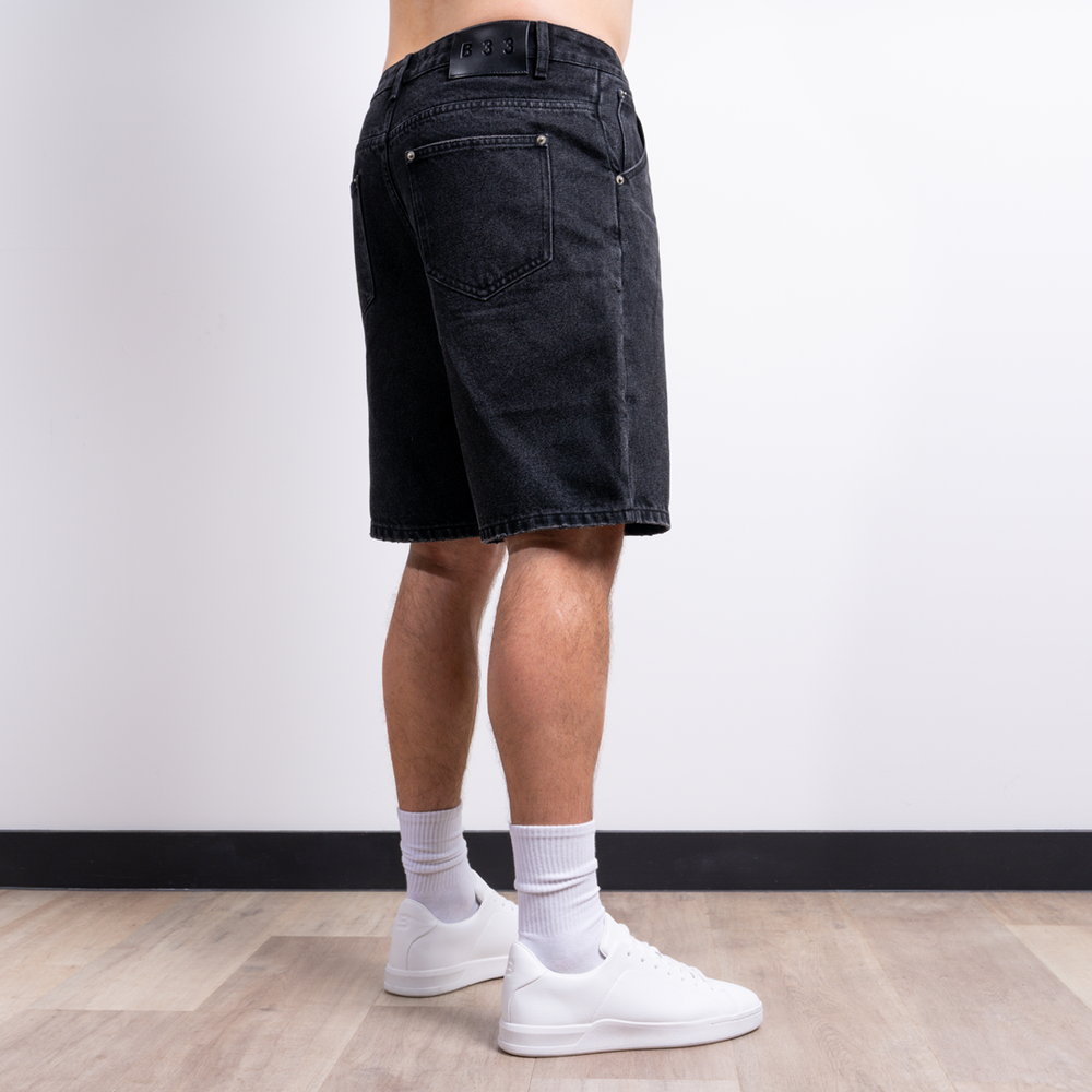 Pantalón corto vaquero Gueye - Negro lavado