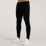 Luca Skinny Stretch Jeans - Firma Negro Azabache
