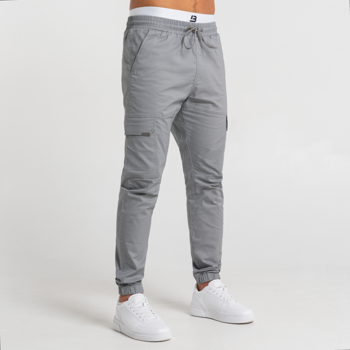 Pantalon cargo Rivero - Gris clair