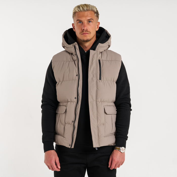 Gilet Aaronson - Taupe