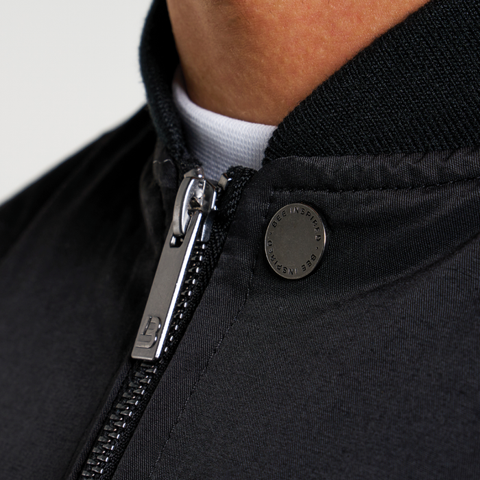 Neves Longline Bomber Jacket - Noir