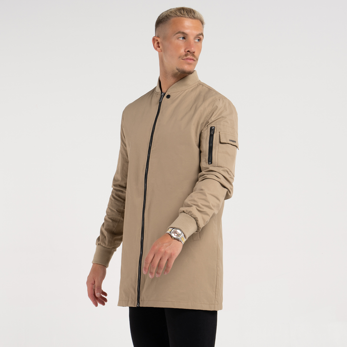 Blouson bombardier longiligne Neves - Sable