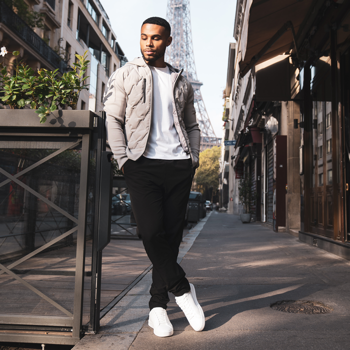 Veste hybride Yoshida - Gris clair