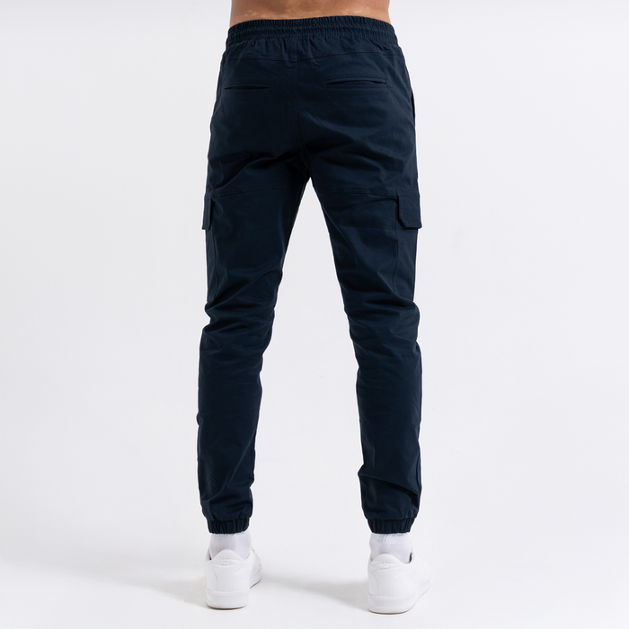 Pantalon cargo Rivero - Bleu marine foncé