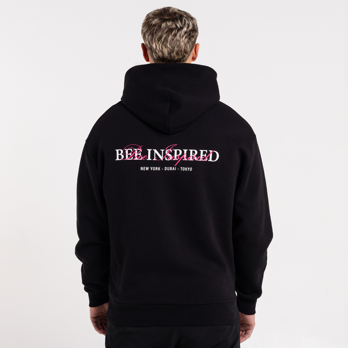 Stach Hoodie - Zwart/Roze