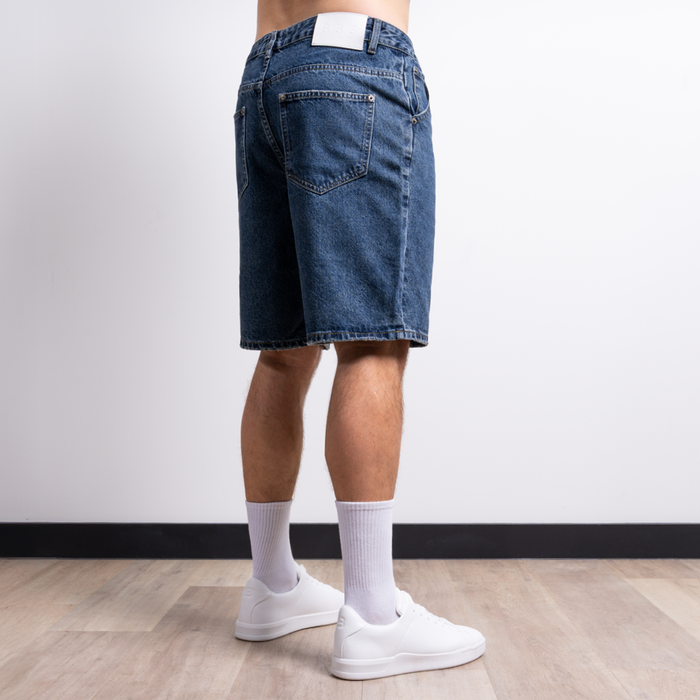 Gueye Denim Kort - Middenblauw