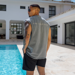 Mechele Mouwloos T-shirt - Houtskool