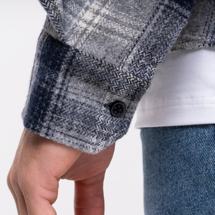 Fernandez Overhemd - Grijs/Navy Ruit