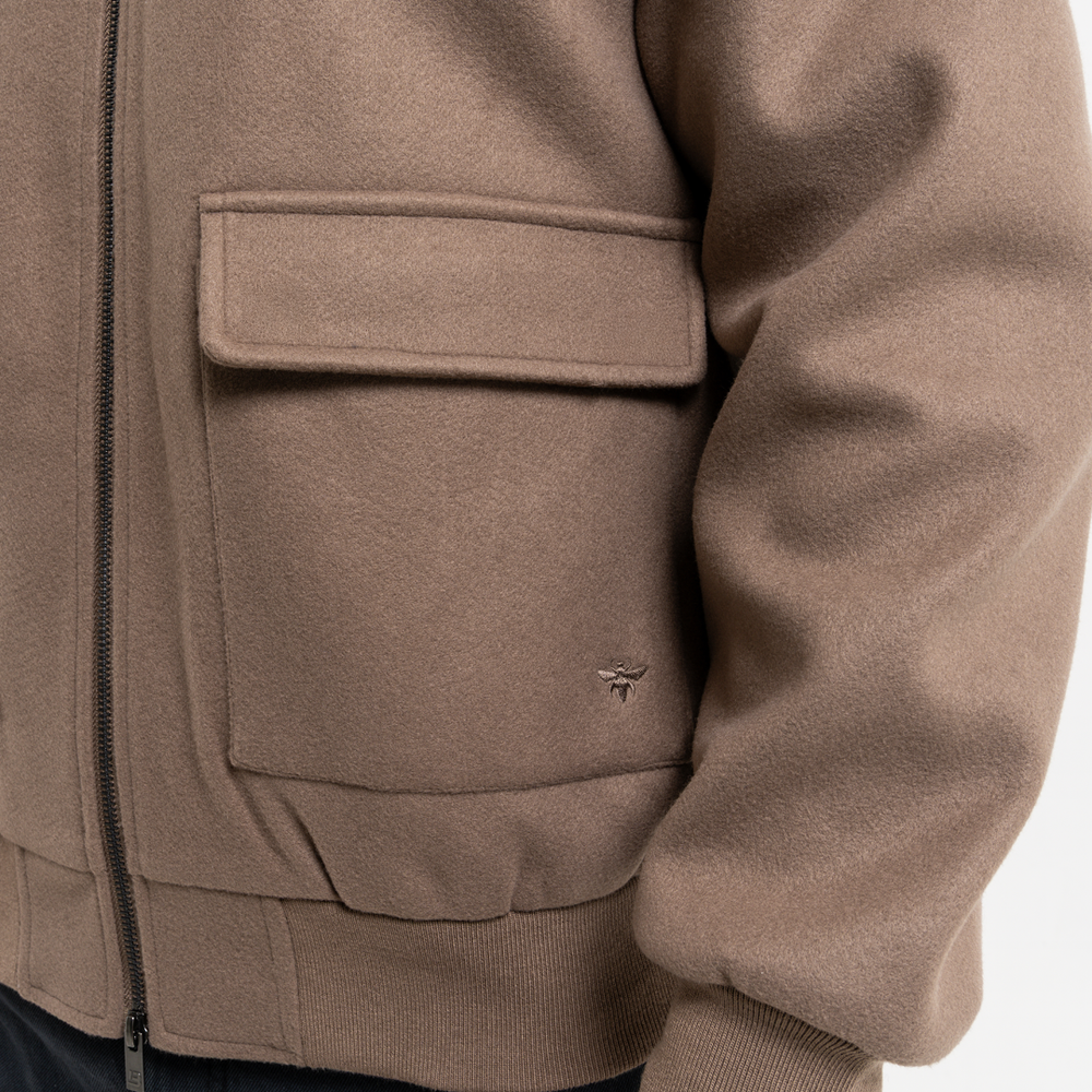 Sibbick Bomber Jacket - Taupe
