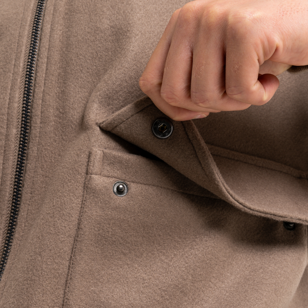 Sibbick Bomber Jacket - Taupe