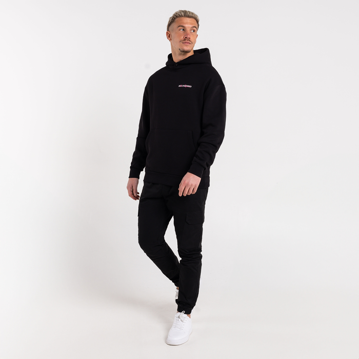 Stach Hoodie - Zwart/Roze