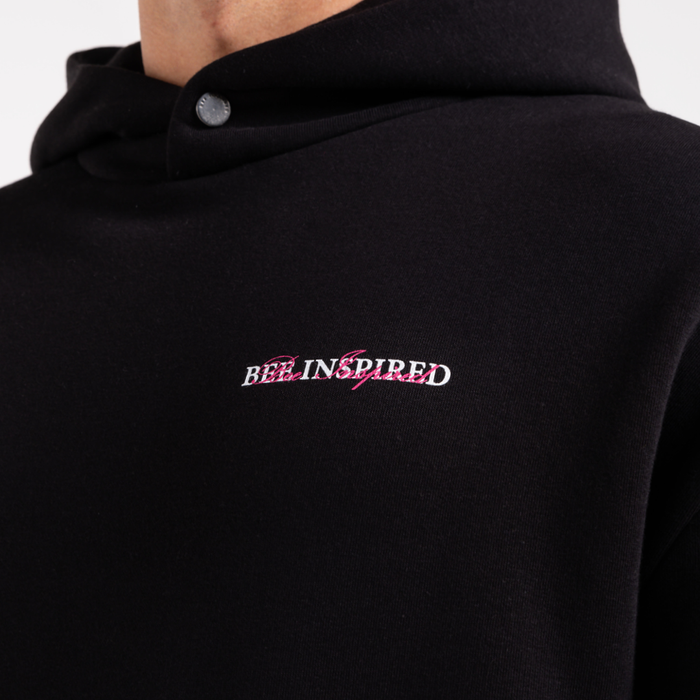Stach Hoodie - Zwart/Roze