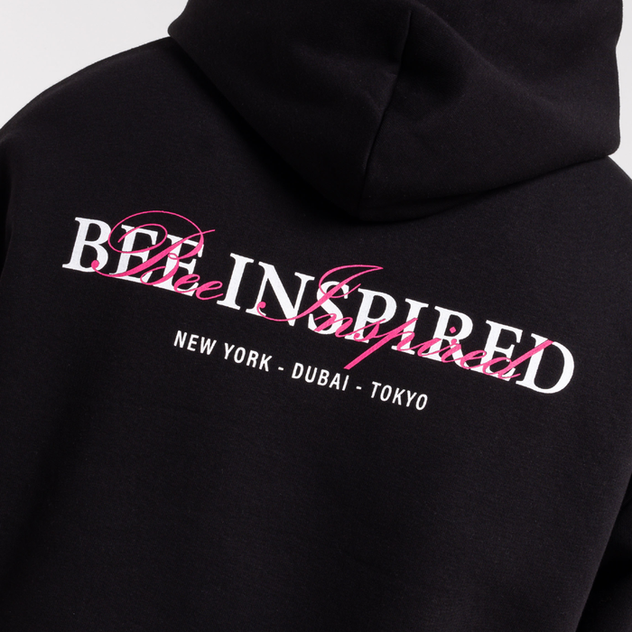 Stach Hoodie - Zwart/Roze