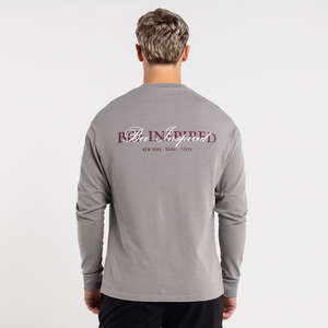Stach T-shirt met lange mouwen - Grijs