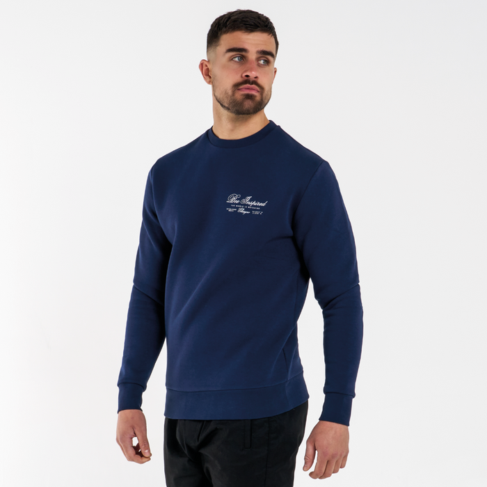 Olise Crew genser - marineblå