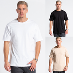 Regular Fit T-skjorte Trippelpakke - Hvit/Sort/Sand