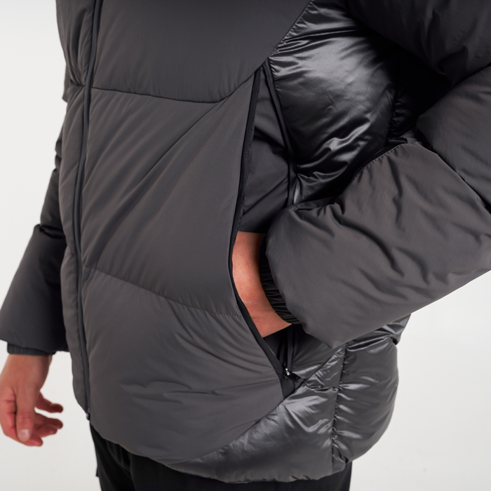 Neves Longline Bomber Jacket Sand