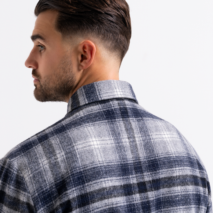 Fernandez Shirt - Grey/Navy Check