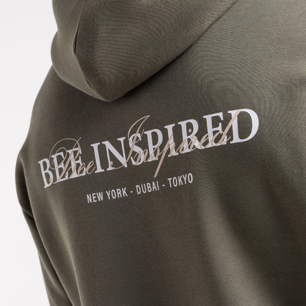 【Bee Inspired】Stach オーバーサイズ パーカー 3色 Stach Hoodie - Khaki