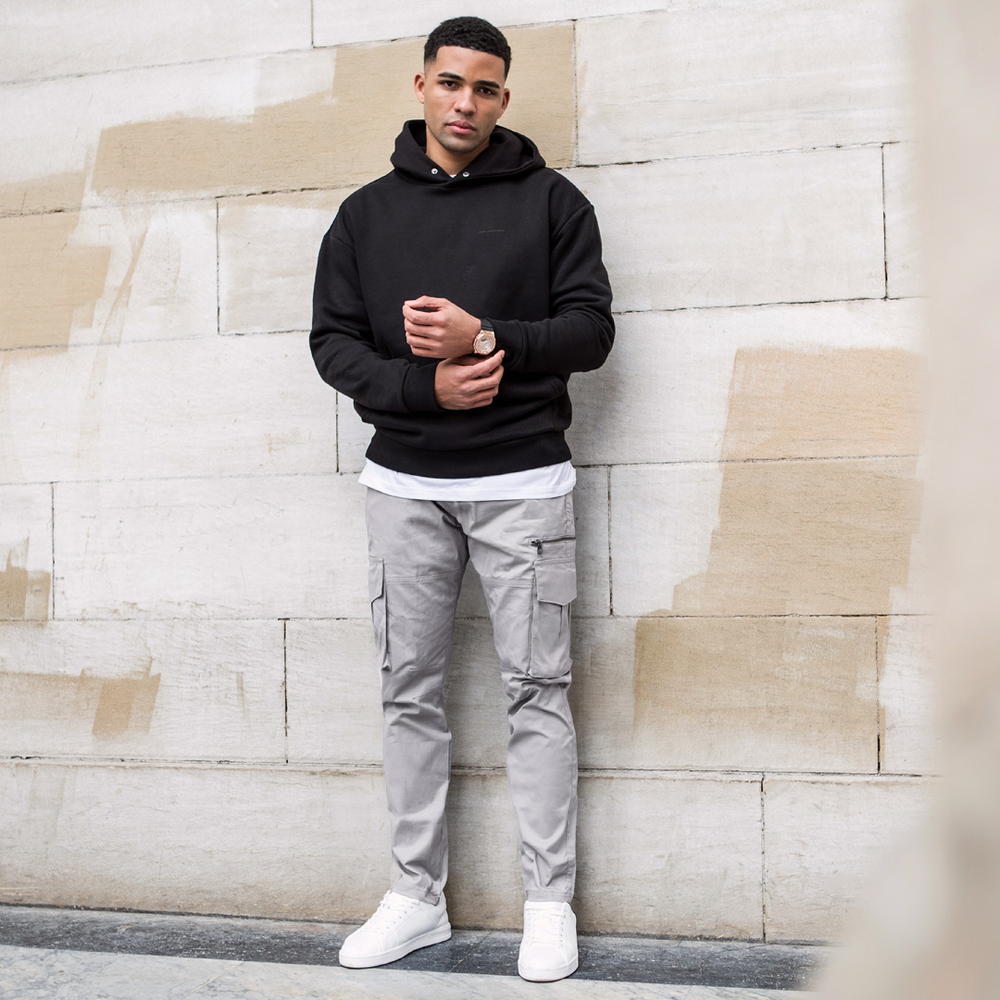 Nunez Relaxed Cargo Pants Grey