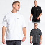 Relaxed Fit T-shirt Triple Pack - White/Black/Charcoal